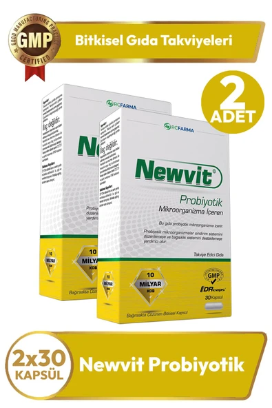 Newvit Probiyotik 30 Kapsül 2 Adet ürün görseli 1