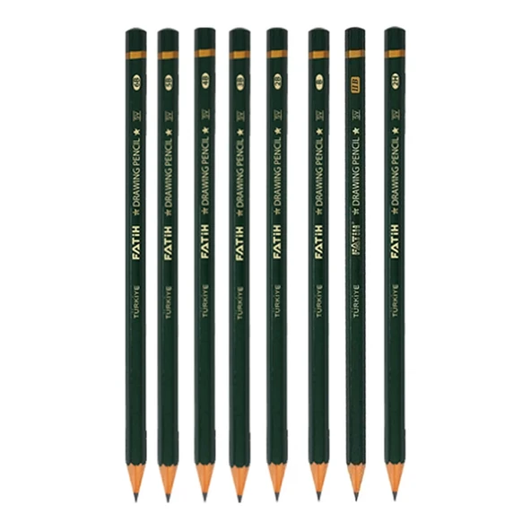 Dereceli Kalem Seti 8 Farklı Derece Eskiz Seti Çizim Kalemi Seti Karakalem Seti ürün görseli