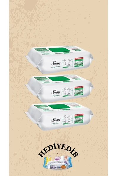 SLEEPY Sleepy Easy Clean Yüzey Temizlik Havlusu 100 Yaprak (3 ADET) ürün görseli