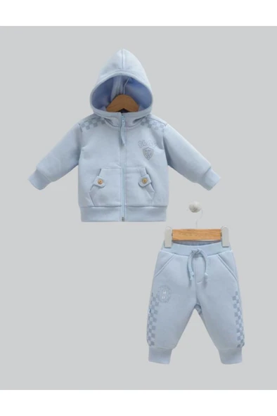 Caramell N.WinterBoy %100 Pamuk 2' li Takım 56-62 cm 1-3 Ay Mavi CRML.MV.TKE1064-5662