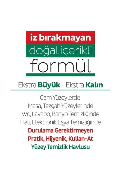 SLEEPY Sleepy YÜZEY TEMİZLİK HAVLUSU 100 ADET - Resim 5