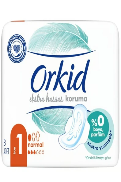 Orkid Extra Hassas Koruma Tekli Normal 8'li x 3 paket ürün görseli