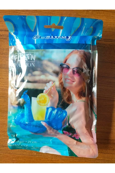 BESTWAY GÜVEN OYUNCAK Bestway Moda Flamingo - Tavus Kuşu Bardaklık - Bardak Tutucu - Içecek Tutacağı 1 Adet