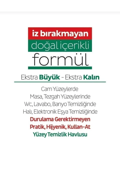 SLEEPY Sleepy Easy Clean Yüzey Tem. Havlusu 100 x3 Adet - Resim 4