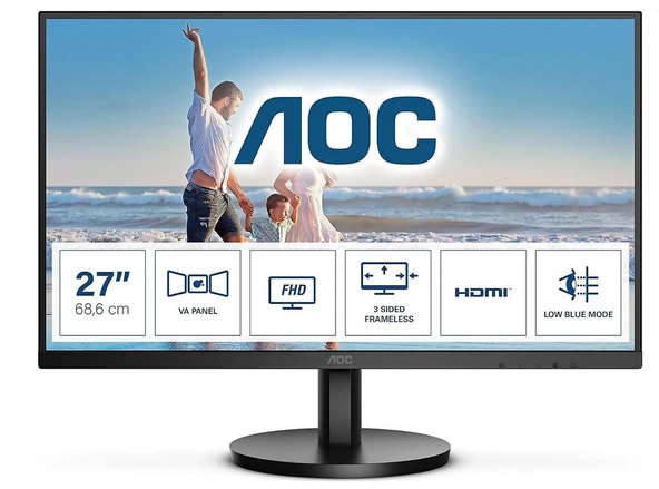 AOC 27B3HM 27" 4 ms Full HD LED Monitör ürün görseli