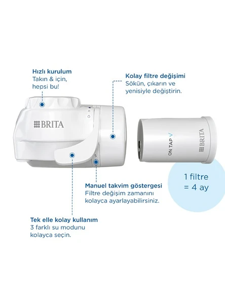 BRITA ON TAP V Musluk Üstü Filtreleme Sistemi - 4