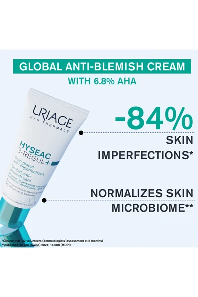 Uriage Hyseac 3 Regul Leke Ve Siyah Nokta Oluşumunu Engelleyen Karşıtı Krem 40 ml - Resim 5