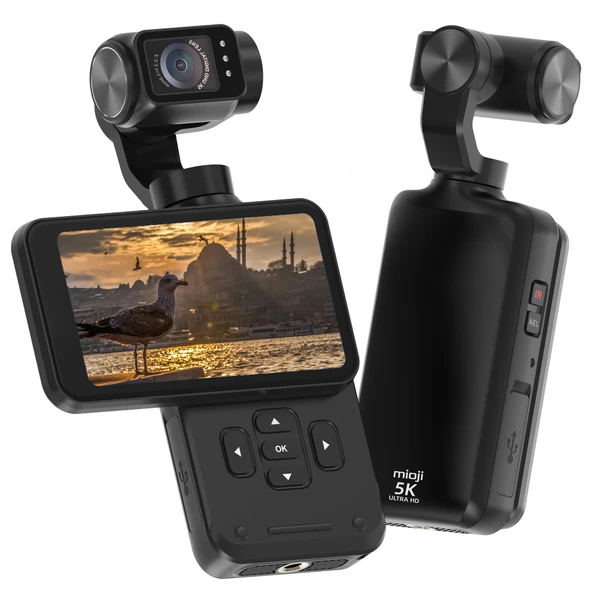 Mioji Mio Pocket 3 5K 30FPS 48MP 3 Eksenli Gimbal Kamera - 8