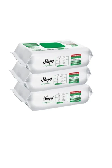 SLEEPY Sleepy Easy Clean Beyaz Sabun Katkılı Yüzey Temizlik Havlusu 3 Adet 3x100 300 Yaprak