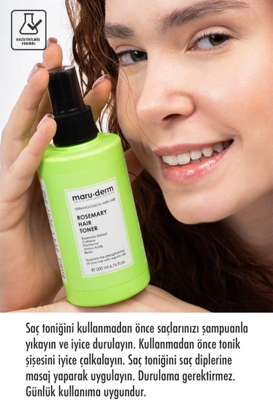 Maruderm Biberiye Saç Bakım Toniği 200 ML | Tüm Saç Tipleri | Vegan - 4