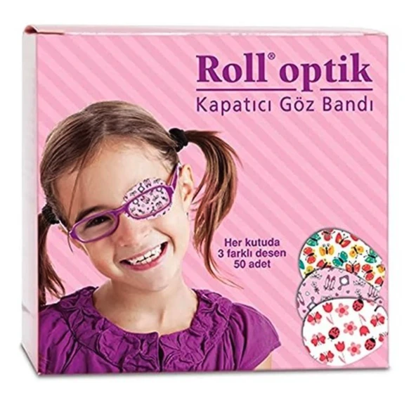 Roll Optik Kapatıcı Göz Bandı Kız 50li