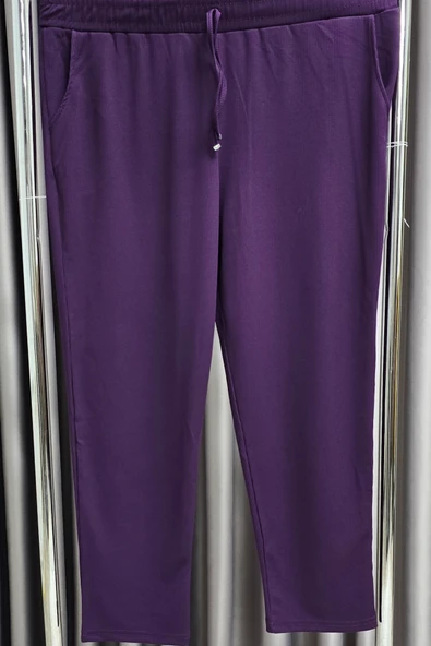 Kadın Tesettür Giyim Büyük Beden Fitilli Örme Pantolon - Resim 7