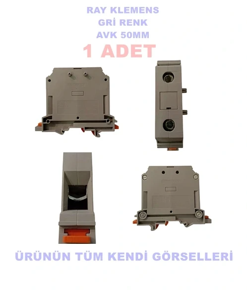 KLEMSAN AVK 50mm Ray Klemens GRİ PEK-50 MM