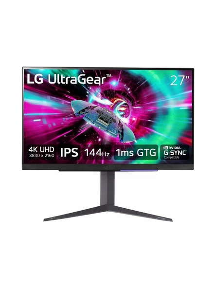 LG UltraGear 27GR93U-B 27" 1 ms 4K Pivot IPS 144 Hz Oyuncu Monitörü ürün görseli