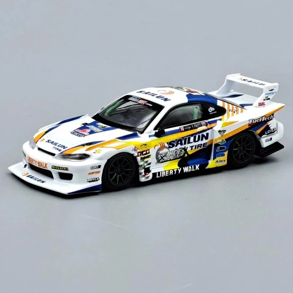 Mini GT 895 Nissan LB-Super Silhouette S15 SILVIA 2023 Formula Drift Japan 1/64 Model Araba - Resim 2