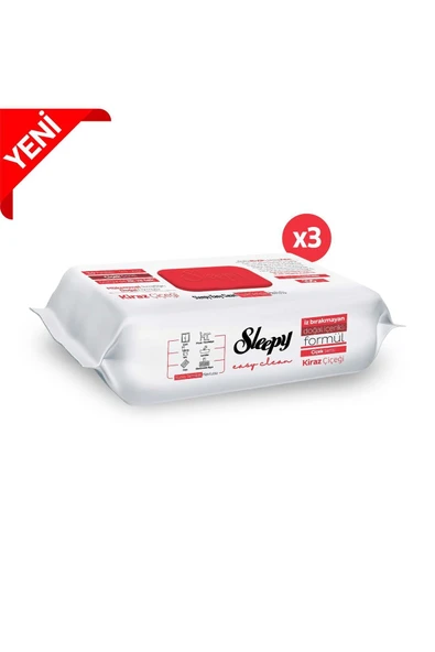 SLEEPY Sleepy Easy Clean Kiraz Çiçeği Yüzey Temizlik Havlusu&mendili 3x100 (300 YAPRAK) - Resim 2