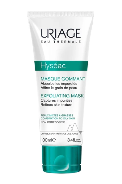 Uriage Hyseac Exfoliating Mask Karma Ve Yağlı Ciltler Için Peeling 100 ml ürün görseli