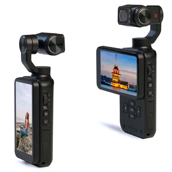 Mioji Mio Pocket 3 5K 30FPS 48MP 3 Eksenli Gimbal Kamera - 7