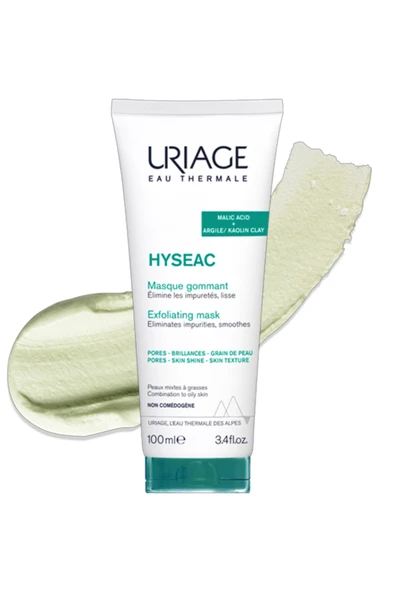 Uriage Hyseac Exfoliating Mask Karma Ve Yağlı Ciltler Için Peeling 100 ml - Resim 3