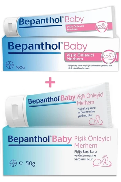 BEPANTHOL Bepanthol Baby Pişik Önleyici Merhem 100 gr+ Baby Pişik Önleyici Merhem 50 gr ürün görseli