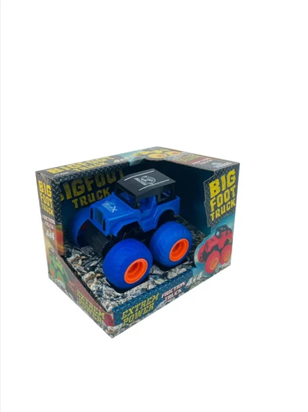 4x4 Bigfoot Truck Sürtmeli Arazi Jeep , Jip 9CM - Resim 4