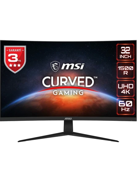 MSI G321CUV 31.5" 4 ms 4K Curved 60 Hz Oyuncu Monitörü ürün görseli