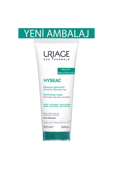 Uriage Hyseac Exfoliating Mask Karma Ve Yağlı Ciltler Için Peeling 100 ml - Resim 2