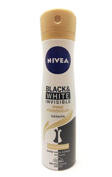 Nivea Black & White Invisible Deodorant For Women İpeksi Pürüzsüzlük 150 ml