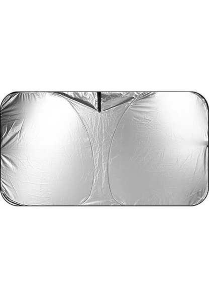 Cbtx Araba Güneşliği Yaz Ön Cam Güneş Koruyucu Isı Yalıtımı Katlanır Araba Güneşlik Perdesi 145x70 Cm Titanyum Gümüş - 7