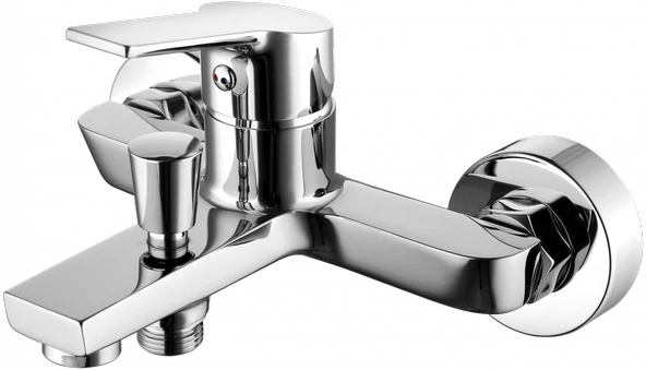 Creavit Luna Lavabo Banyo Batarya Seti ve SH630 Tepe Duş Seti Krom - Resim 3