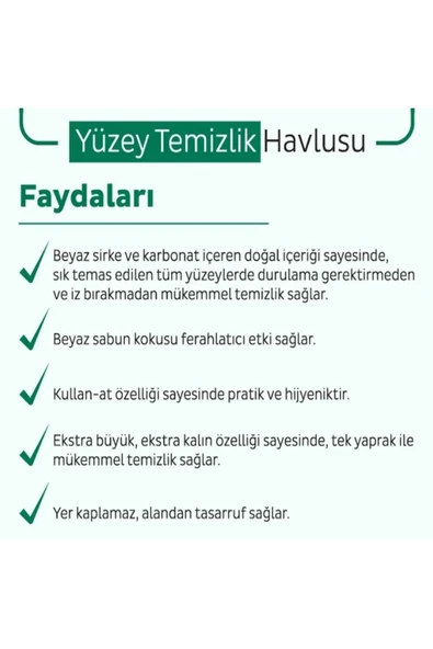 SLEEPY Sleepy Easy Clean Yüzey Tem. Havlusu 100 x2 Adet - Resim 3