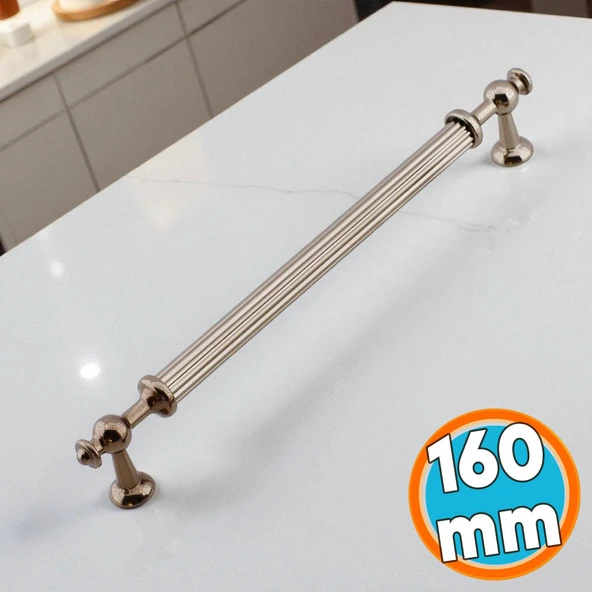 Mobilya Çekmece Mutfak Dolabı Dolap Kulpları Kulpu Kulpları Çizgili Bronz Metal Kulp 160 mm