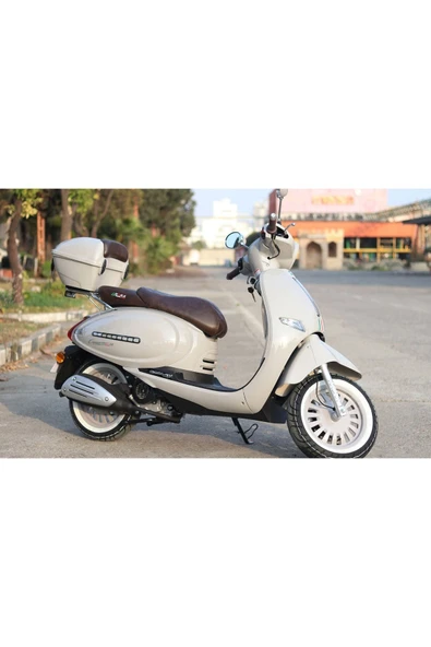 Arora Cappucino 50 Euro 5 Motosiklet - Gri - Resim 2