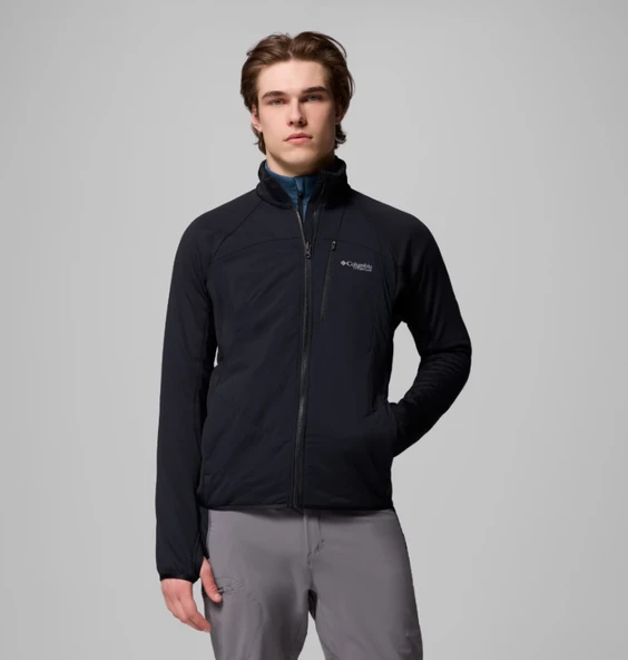 Columbia Arctic Crest™ Hybrid Full Zip Siyah Erkek Uzun Kollu T-Shirt AE3907-010 ürün görseli 1