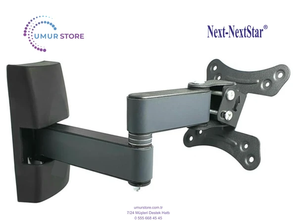 Next YE-24020 D2 24" 61 Ekran Uydu Alıcılı HD 14”- 28” Monitör Lcd Led TV Hareketli Askı Aparatı ürün görseli 1