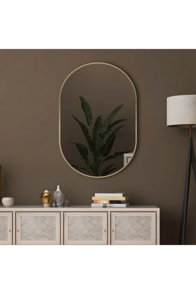 CG HOME Masa Aynası, Çerçeveli Ayna, Duvar Aynası, Minyatür 40x25 CM ürün görseli