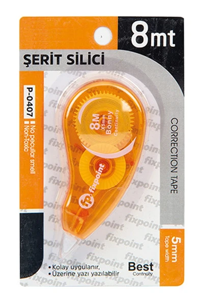 Şerit Daksil 5mmx8 Metre 1 Adet Şerit Düzeltici Fixpoint Şerit Silici Yazı Silici Büro Ofis Okul