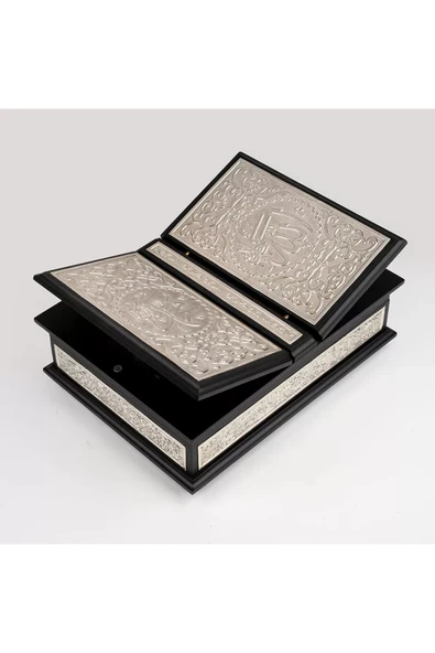 Gümüş Sandıklı Kanatlı Kur'an (ÇANTA BOY) - Resim 5