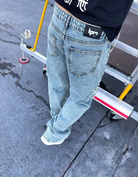 Ultra Premium Rose Art Baggy Kot Pantolon - 4