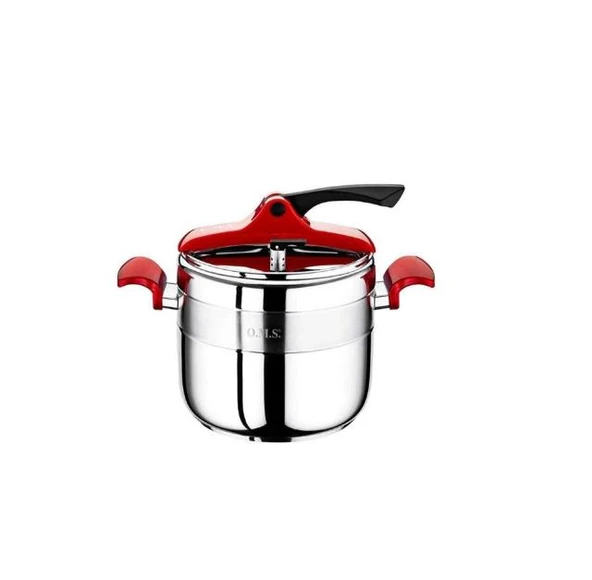 Oms 5080 Kırmızı Klasik 4 Litre Düdüklü Tencere ürün görseli