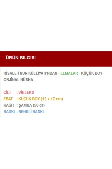 Lem'alar - Risale - I Nur Küllüyatından - Resim 3