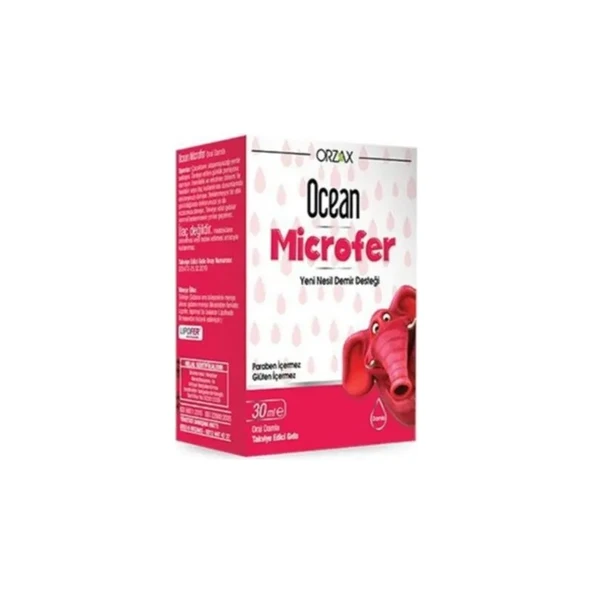 Orzax Ocean Microfer 30ml Yeni Nesil Demir Desteği - Resim 1