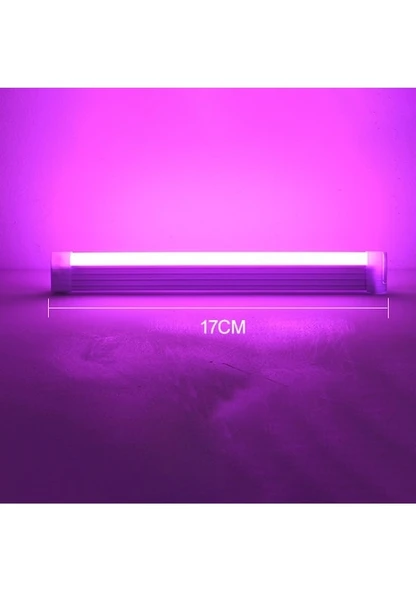 17cm Rgb Video Fotoğraf Işık Çubuğu Dahili Şarj Edilebilir G Mor