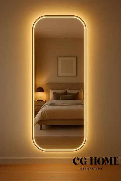 CG HOME Lara Ledli Ayna, Ledli Boy Aynası, Konsol Aynası, Duvar Aynası, Holl Aynası, Dresuar Aynası ürün görseli