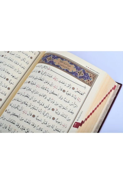 Kuranı Kerim Orta Boy Kadife Kutulu Yeşil Hat:muhammed Abay - - Resim 3