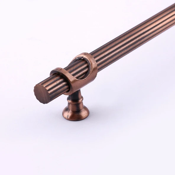 Arsin Çizgili 320 mm Soft Antik Bakır Metal Mobilya Çekmece Dolap Kapak Kulpu Dayanıklı Kulpları - Resim 5