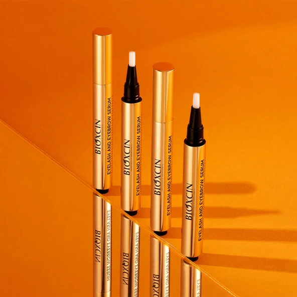 Bioxcin Kaş Kirpik Serumu - Kolajen Hyaluronik Asit Hint Yağı Keratin Peptidleri B5 Biocomplex B11 - Resim 4