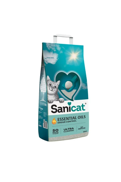 Sanicat Essential Oils Kokusuz Kedi Kumu 10 kg ürün görseli