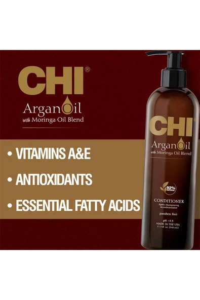CHI Argan Oil Nemlendirici ve Güçlendirici Saç Kremi 340ML - 2