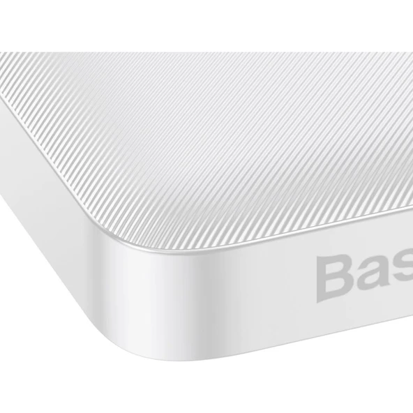 Baseus Bipow Overseas Edition Dijital Ekranlı 15W 10.000 Mah Powerbank Beyaz - Resim 5